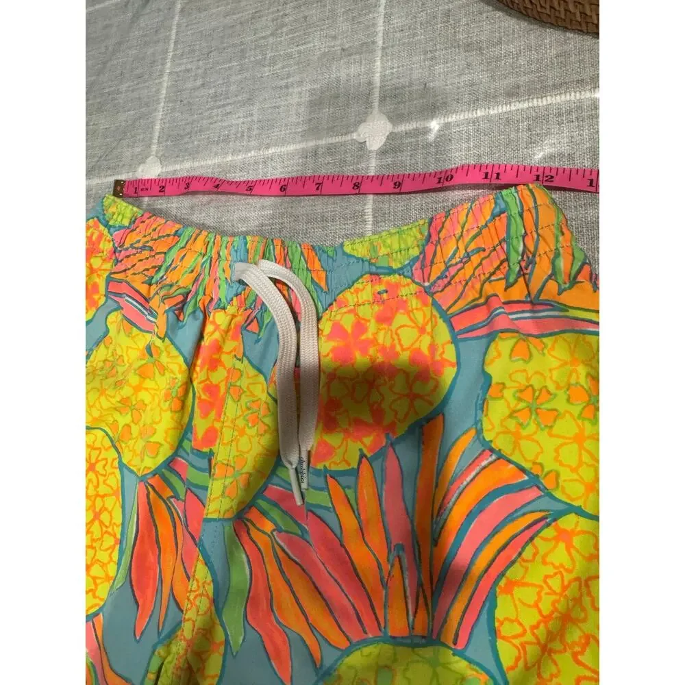 chubbies Pineapple Print Swim Trunks in Yellow, Green, Blue, Pink